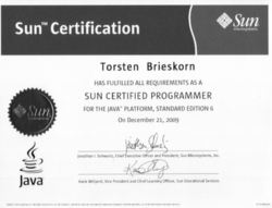 SCJP certificate