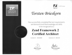ZF2 Certified Architect certificate